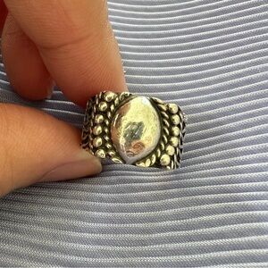 925 silver chunky vintage ring